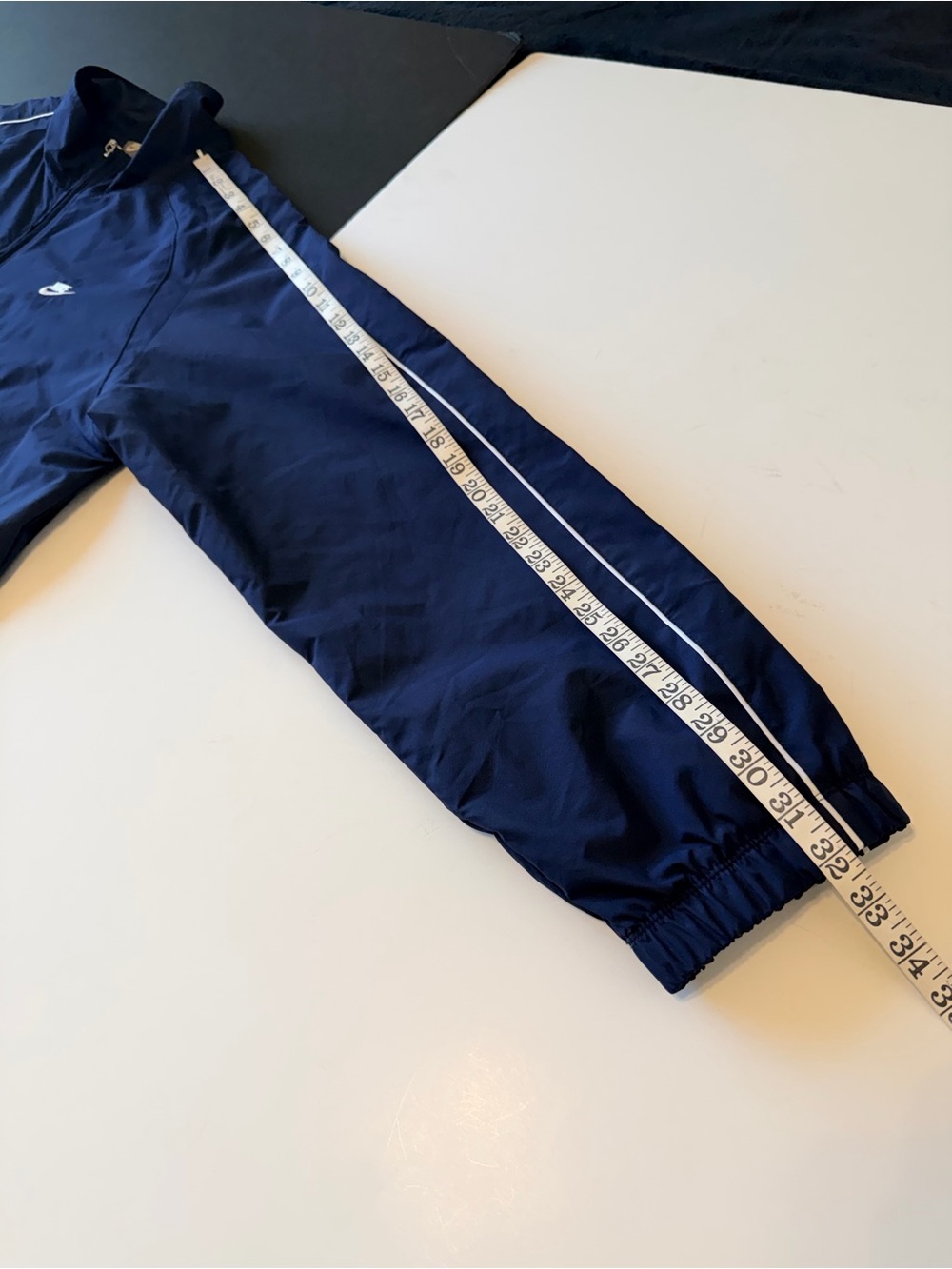 Nike Men's full zip windbreaker water-repellant Jacket, lined, navy blue size L - Picture 6 of 11